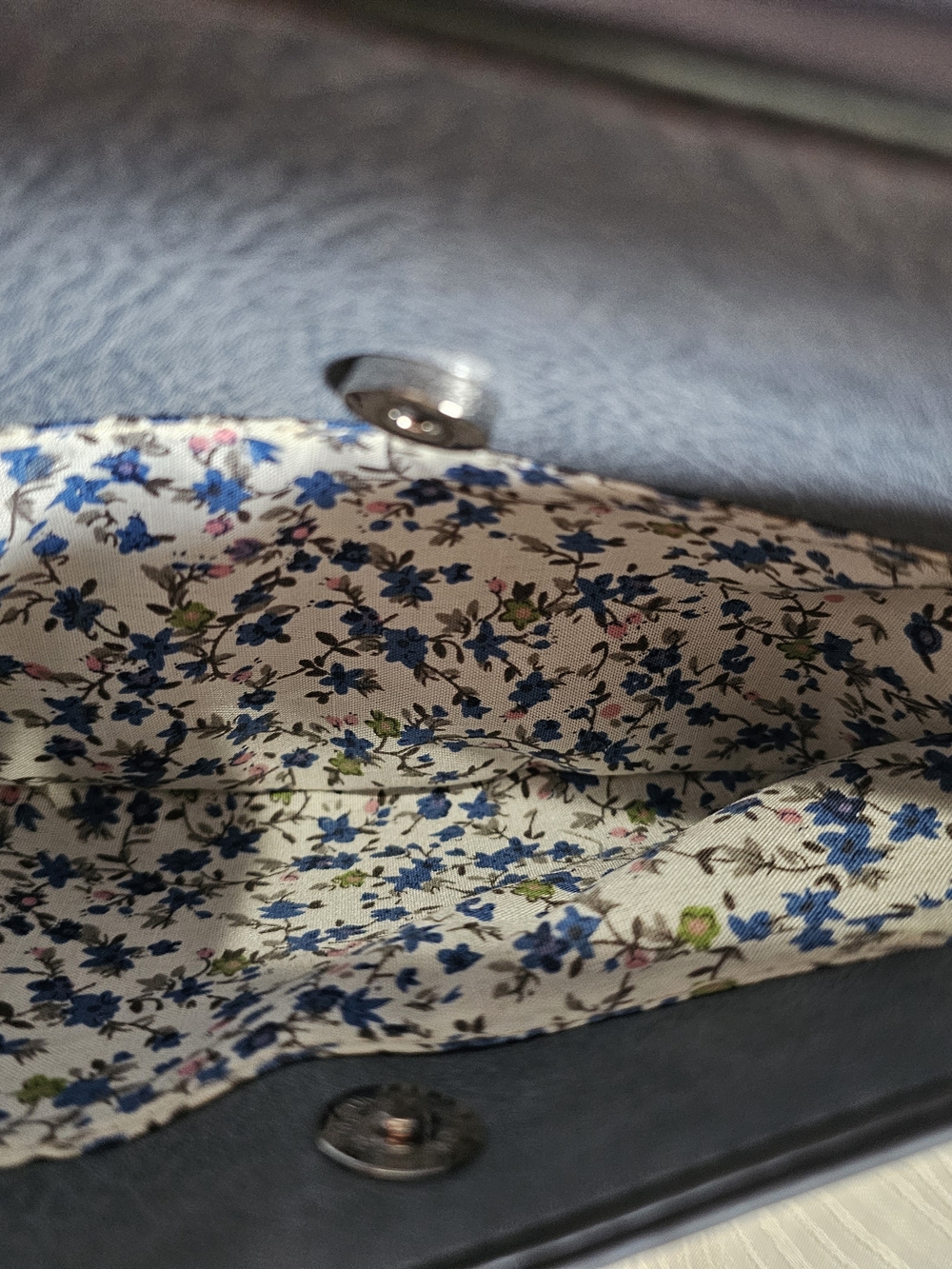K. Carroll Denim blue Semi-Circle Crossbody Bag with RFID Protection - Picture 5 of 11